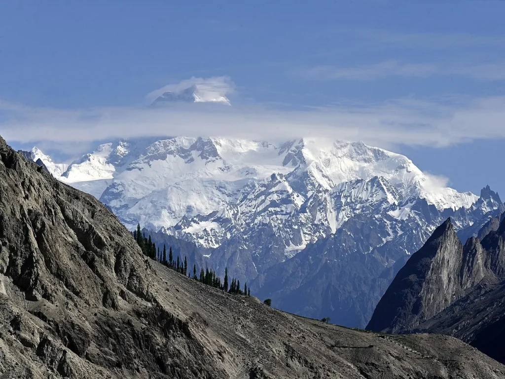 Masherbrum (7.821 m), der Riese, der den Blick vom Thalle-La-Trek beherrscht