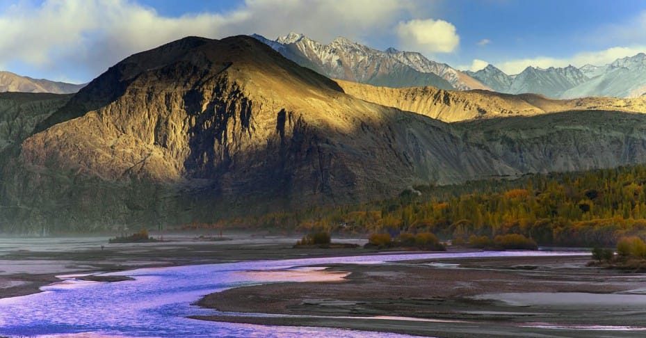 The Braldu River in Skardu District, Gilgit-Baltistan