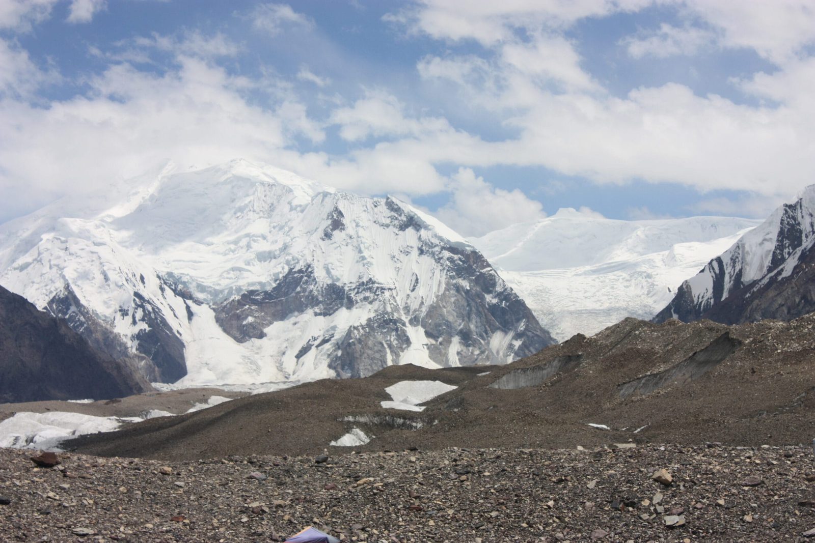 Baltoro Kangri, the Golden Throne, 7,312 m, seen above the upper Baltoro Glacier